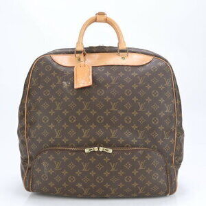 Louis Vuitton Monogram Evasion Leather Boston Bag Brown